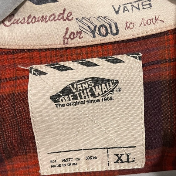 VANS Mens Large L Button-up shirt size XL - Picture 4 of 9